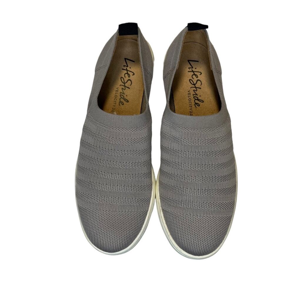 Life Stride Women's Velocity 2.0 Knit Slip On Sneaker Shoes Gray Sz 7.5m Comfy - Picture 6 of 12
